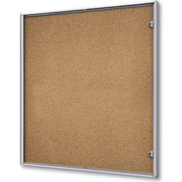Schaukasten für Innen mit Korkrückwand - Platz für 12 DIN A4-Blätter (HxB: 963 x 931 mm)