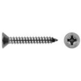 Edelstahl Blechschrauben DIN 7982 A4 - Senkkopf, Kreuzschlitz (Pozidriv), Form C - 6,3 x 22 mm