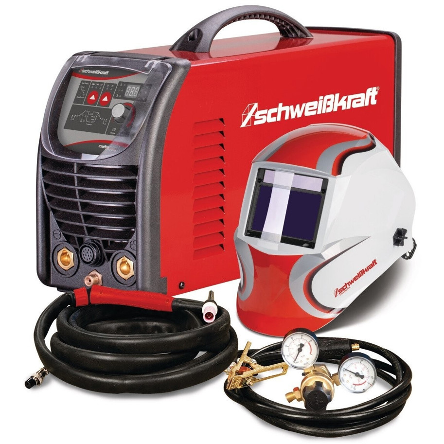 CRAFT-TIG 201 DC P PULSE - Tragbarer WIG DC Inverter Schweißgerät Set