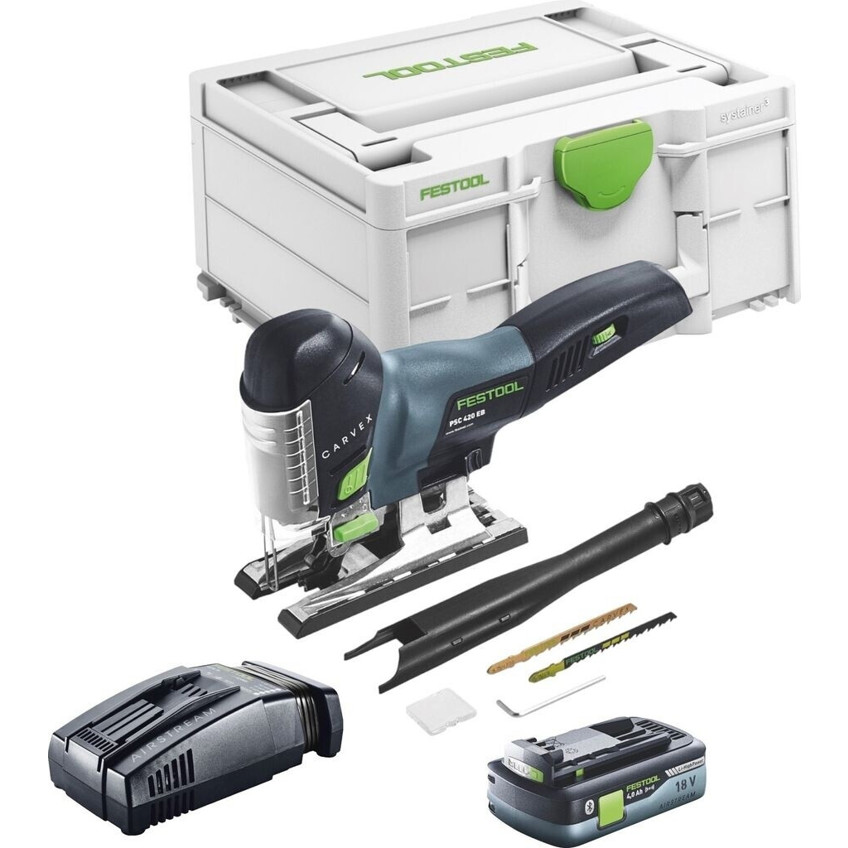 Festool Carvex PSC 420 EB-Basic - Akku-Stichsäge (1x 4,0 Ah + SCA 16)