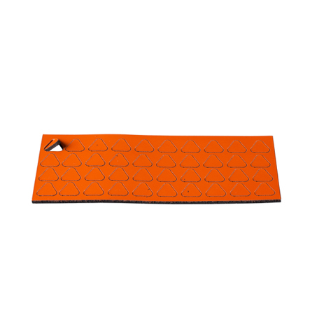 Magnetische Dreieck-Symbole 9x9mm - Orange (40 Stück) | Magnetsymbol