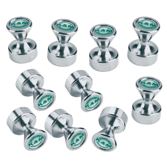 Powermagnet mit hoher magnetischer Kraft (ø 12 x 16 mm | Inhalt: 10 Stück) | verzinkt