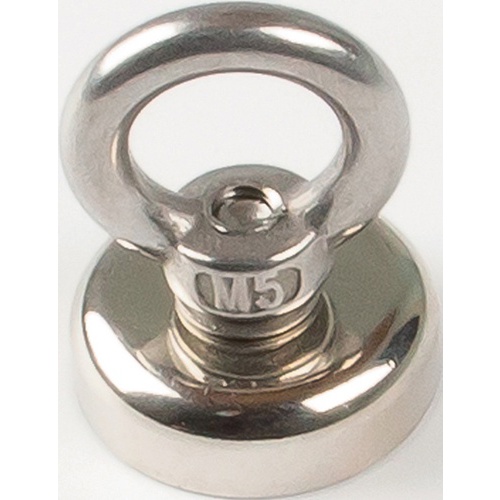 25mm verzinkter Neodymmagnet mit Öse - Packung mit 5 Stück