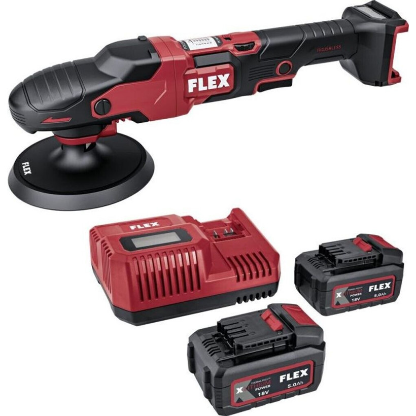 Flex-Tools Akku-Rotationspolierer PE 150 18-EC Set – Leistungsstarke Poliermaschine für perfekte Oberflächen