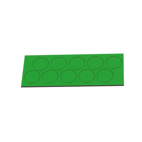 Grüne Magnetische Symbole - Kreis Ø 20mm - 10 Stück