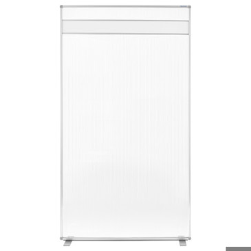 Acryl Raumteiler mit Magnetwand-Leiste