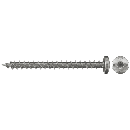 Edelstahl Torx Spanplattenschraube 4,5x40mm PH TX VG A2 - PowerFast