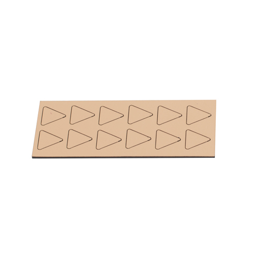 Magnetische Dreieckssymbole 19x19mm – 18 sand – 12 Stück