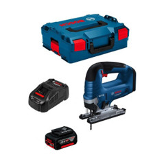 Bosch GST 18V-125 B Stichsäge - 1x 5,0 Ah Akku, GAL1880CV Ladegerät & L-Boxx 136