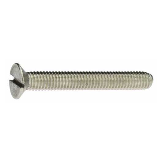Edelstahlschraube DIN 963 Senkschraube mit Schlitz, M2,5 x 25, A2 - blank - ISO 2009