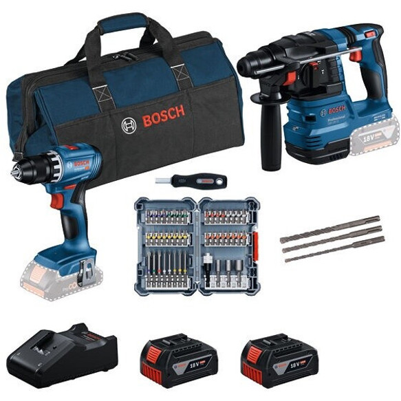 Bosch Maschinen-Set: GSR 18V-45 & GBH 18V-22 (0615V0003D)